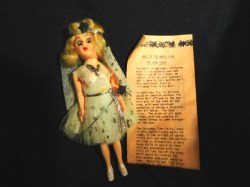 8'' ENGLISH CHRISTMAS TREE GOOD FAIRY HP DOLL, WINGS,  WRITE UP IN PACKAGE